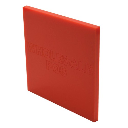 Red perspex sheet - perspex, coloured