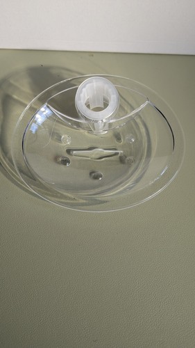 Perspex clear shower soap dish - clear,