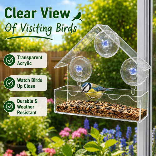Window bird feeder wild - 2,